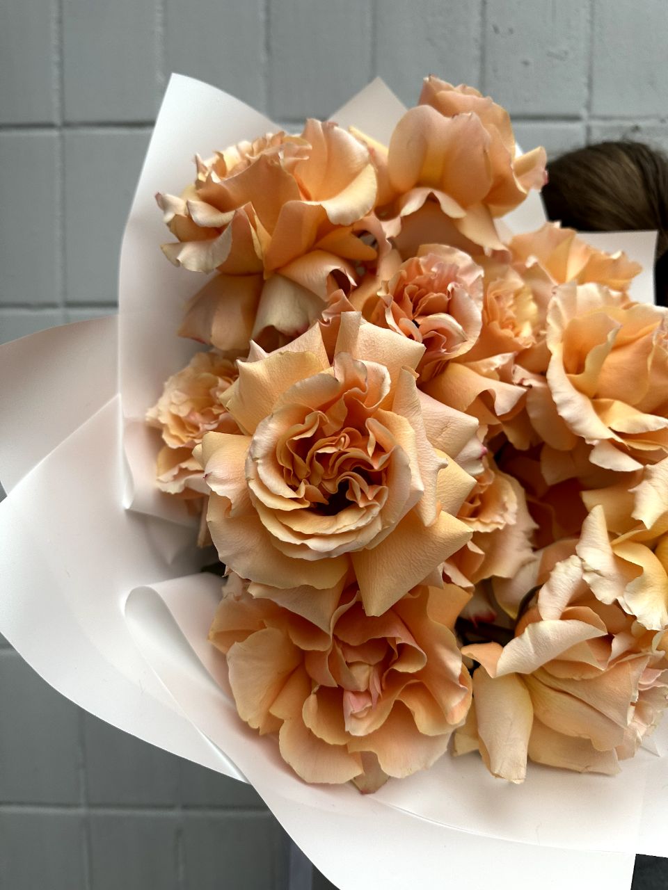 Букет с пионовидной розой Карпе Дием